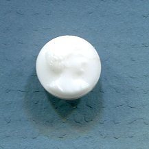 Head, White Glass, Diminutive