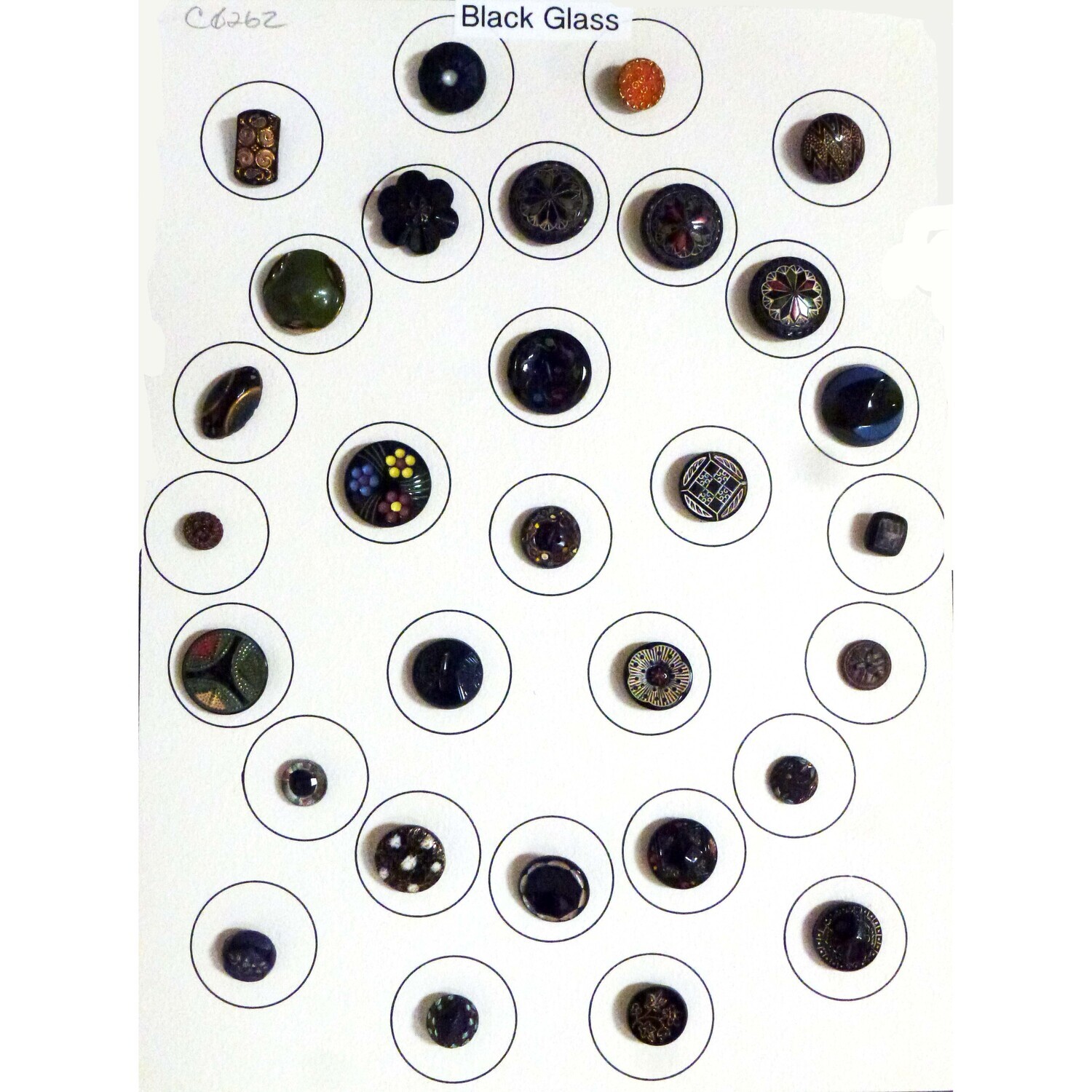 Black Glass, Many with Paint