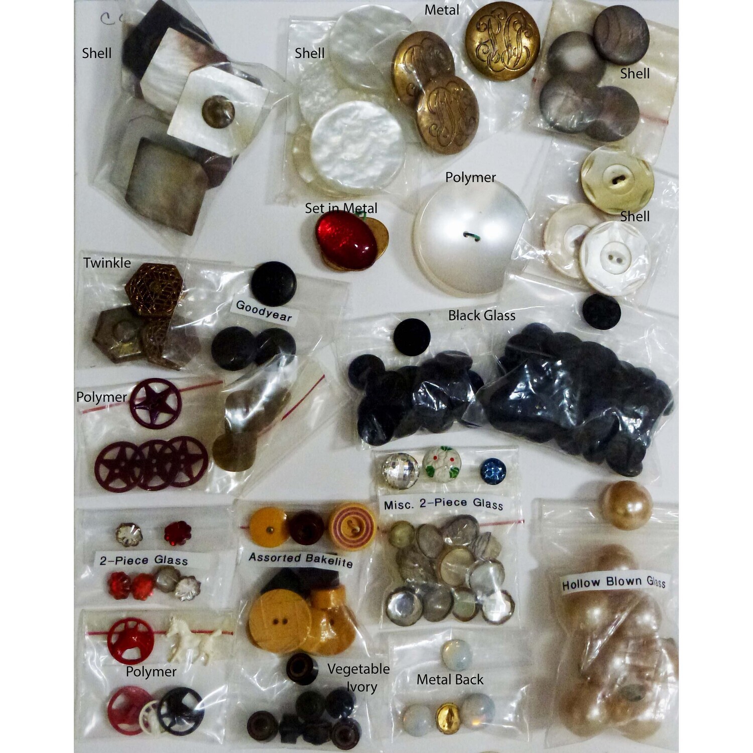 20 Groups/Sets of Buttons