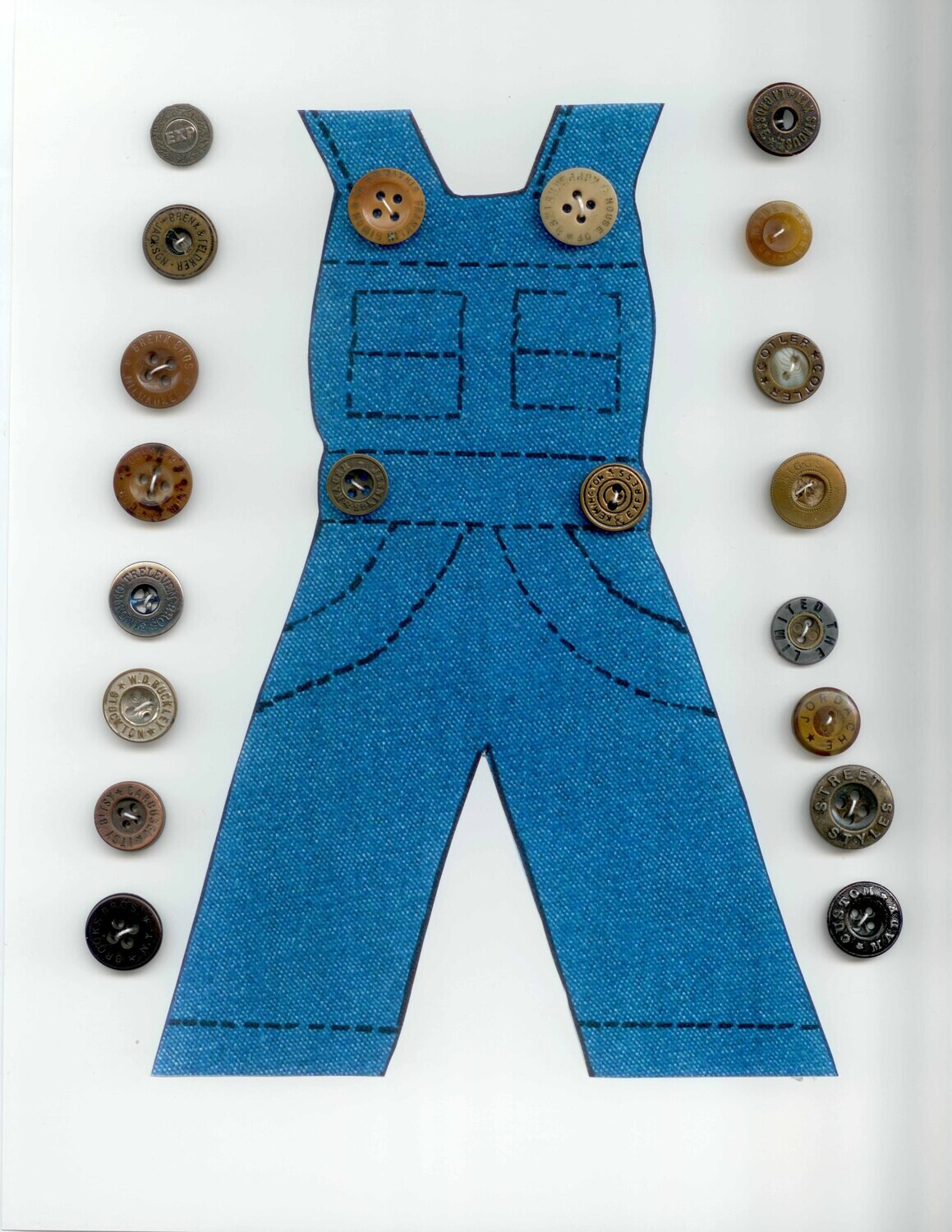 Overall/Work Clothes buttons
