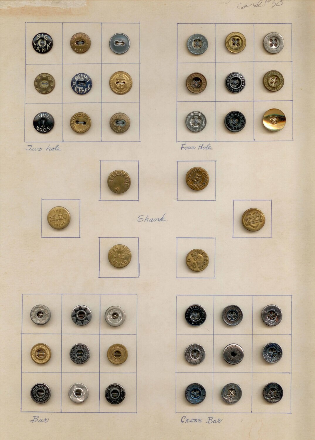 42 Overall/Work Clothes buttons