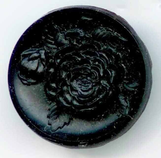 Black Glass Flower, Medium