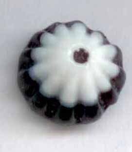 Swirl Back Black Glass