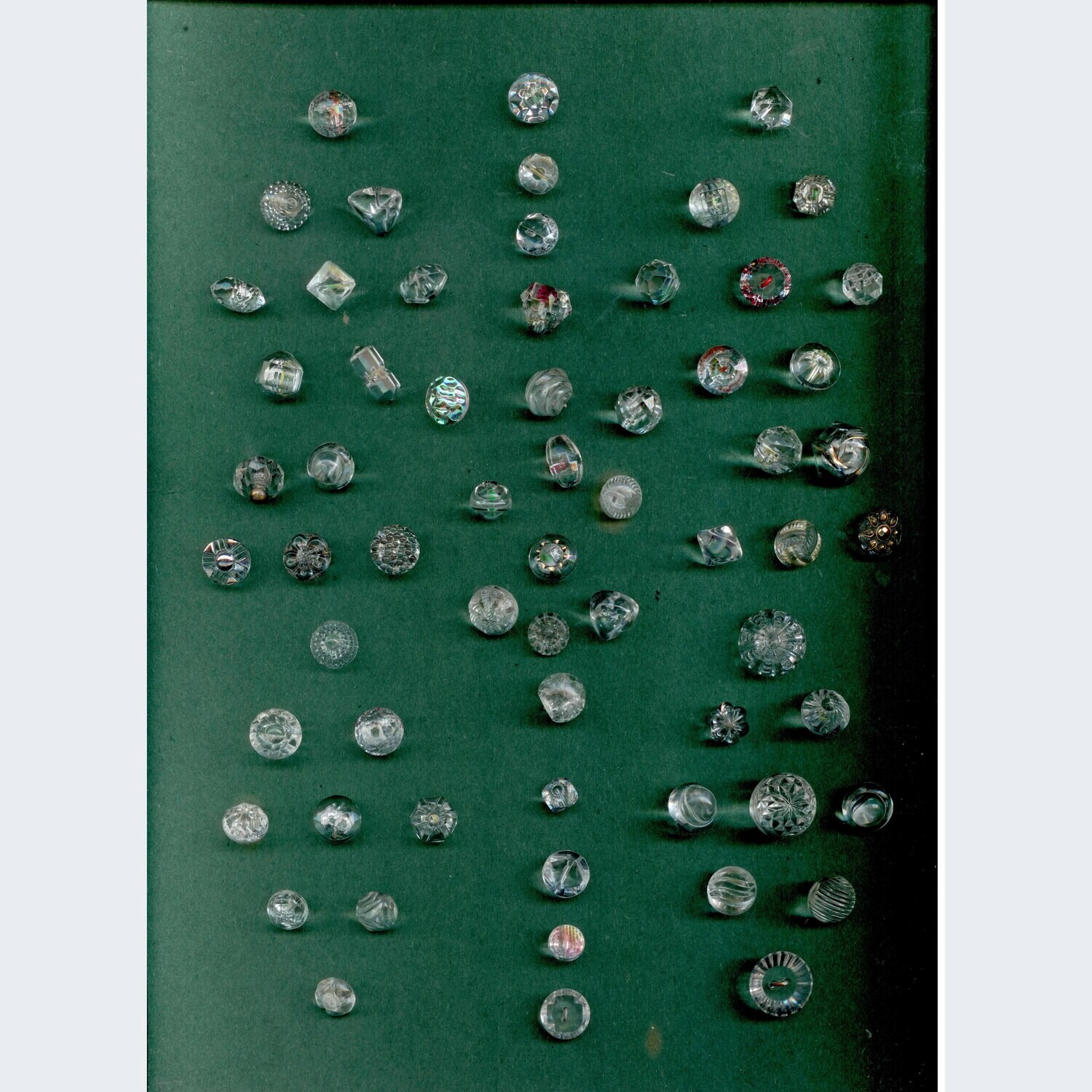 Card of 75 Clear Glass