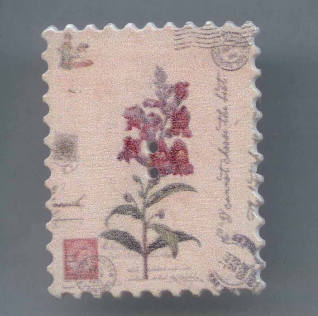 Wood Postage Stamp