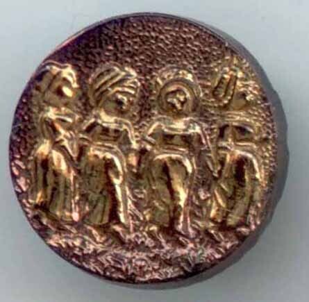 Black Glass with Four Ladies