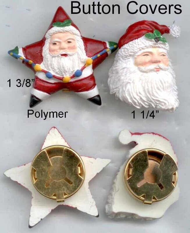 Santa Button Covers