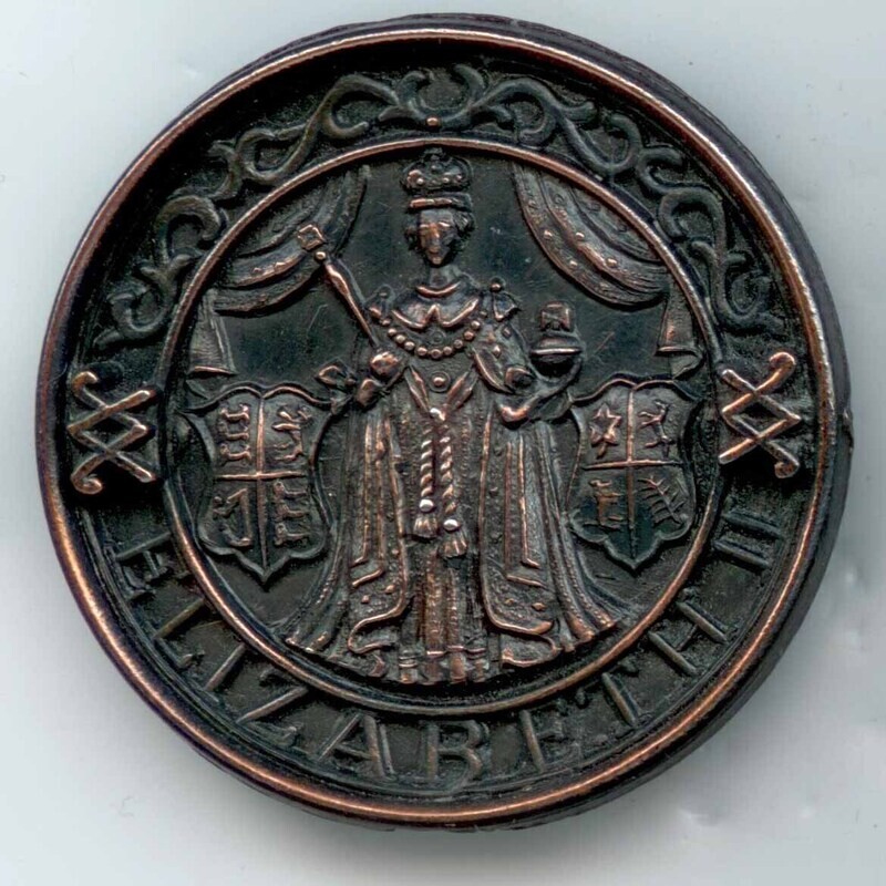&quot;ELIZABETH II&quot;, with Back Mark