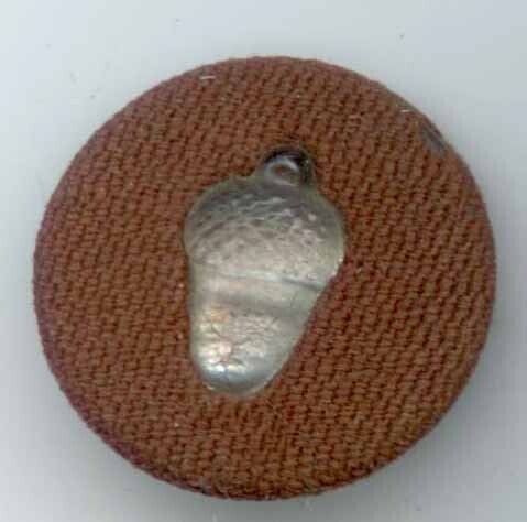 Glass Acorn in Fabric