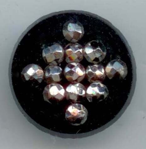 Black Glass with Steels Embellishment