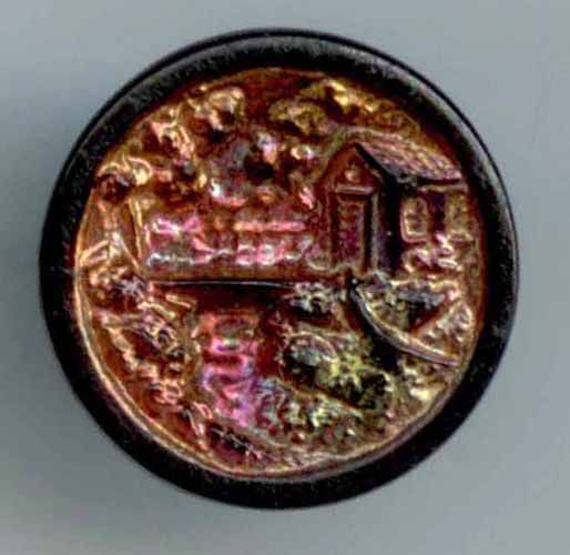 Scene on Black Glass, Iridescent