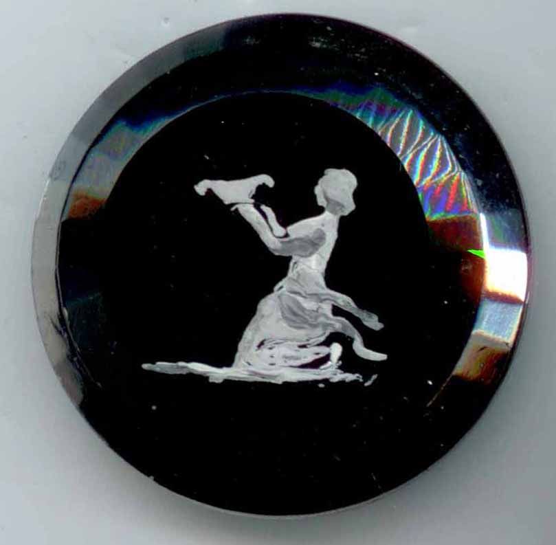 Painted Black Glass