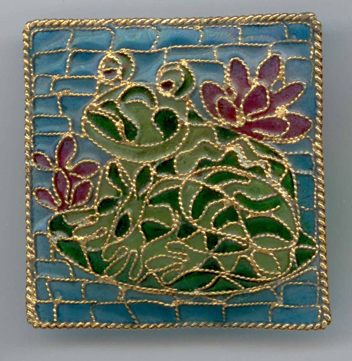 Plaque Enamel Frog