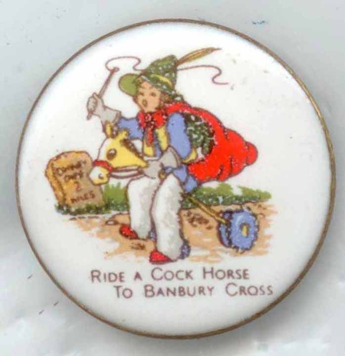 Ceramic in Metal &quot;Ride a Cock Horse&quot;