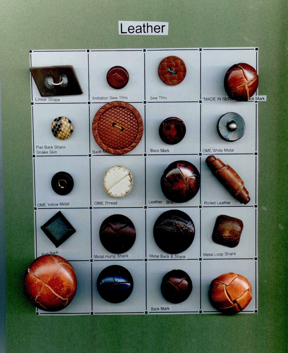 Leather Buttons