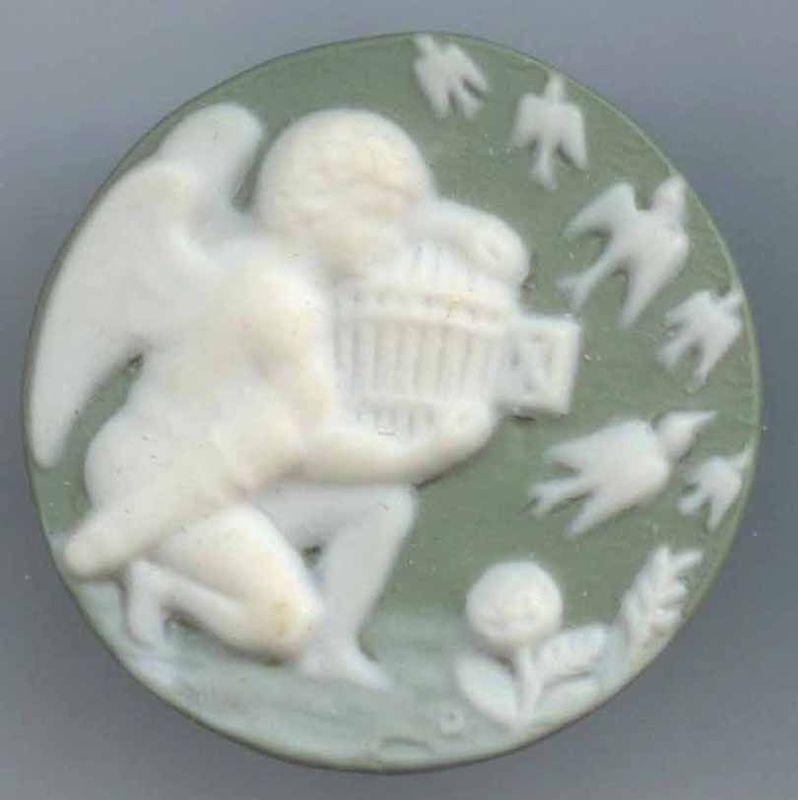 Cupid Releasing Birds from Their Cage, Jasperware