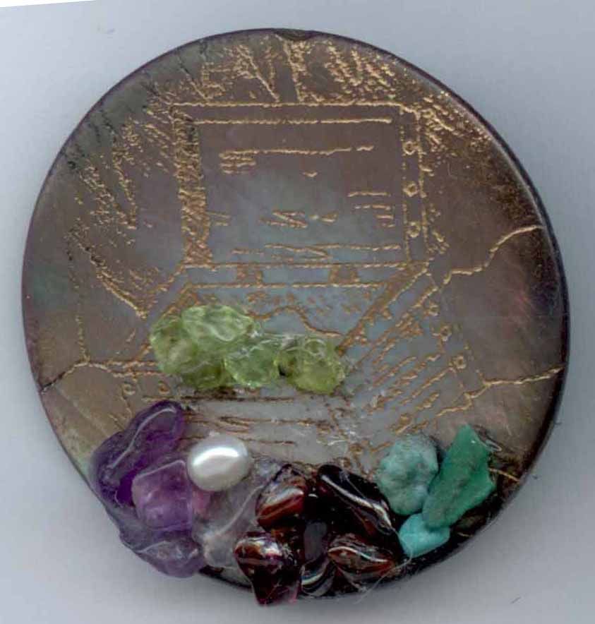 Pearls &amp; Gems, Midwest Regional Button Association Favor Button
