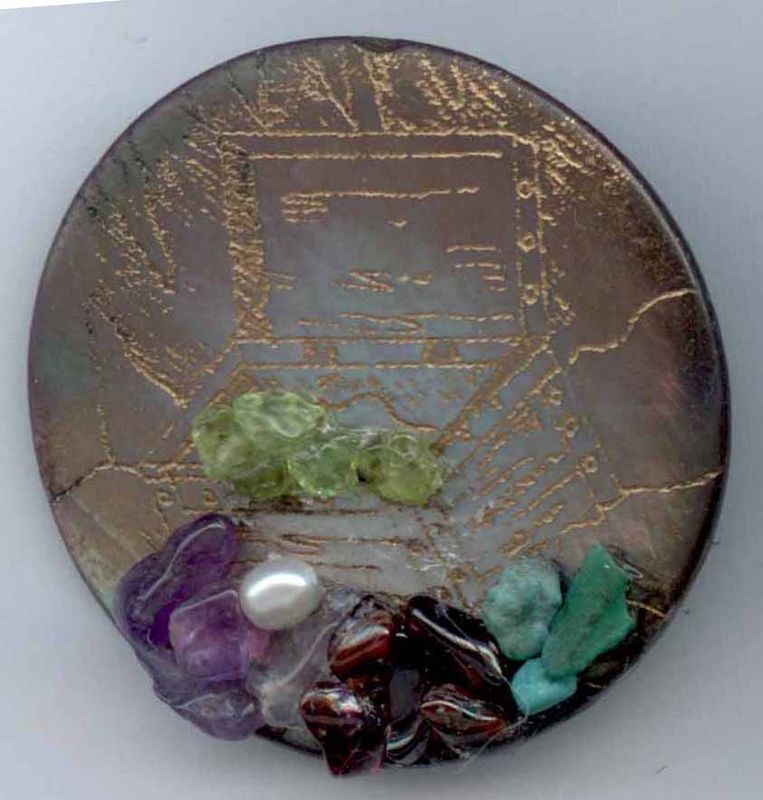 Pearls &amp; Gems, Midwest Regional Button Association Favor Button