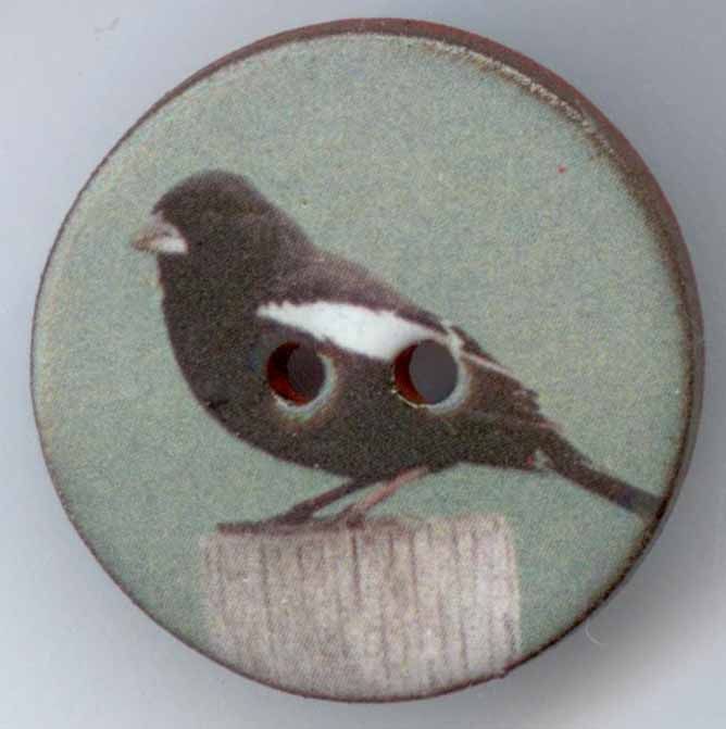 Stoneware Bird Button