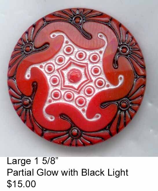Large Glass, Partial Glow with black light