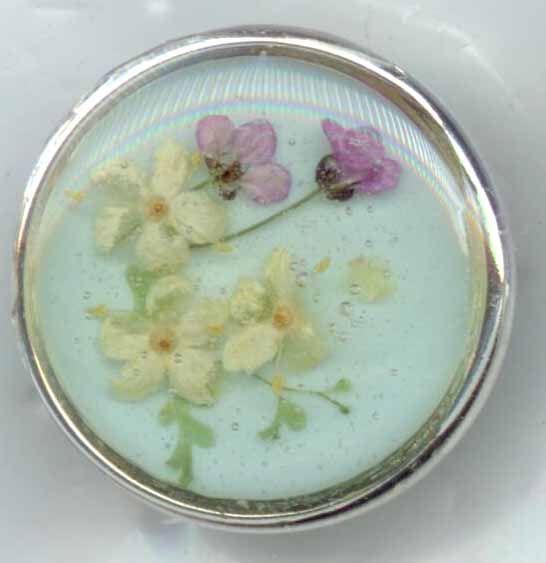 Real Flowers Embedded in Resin