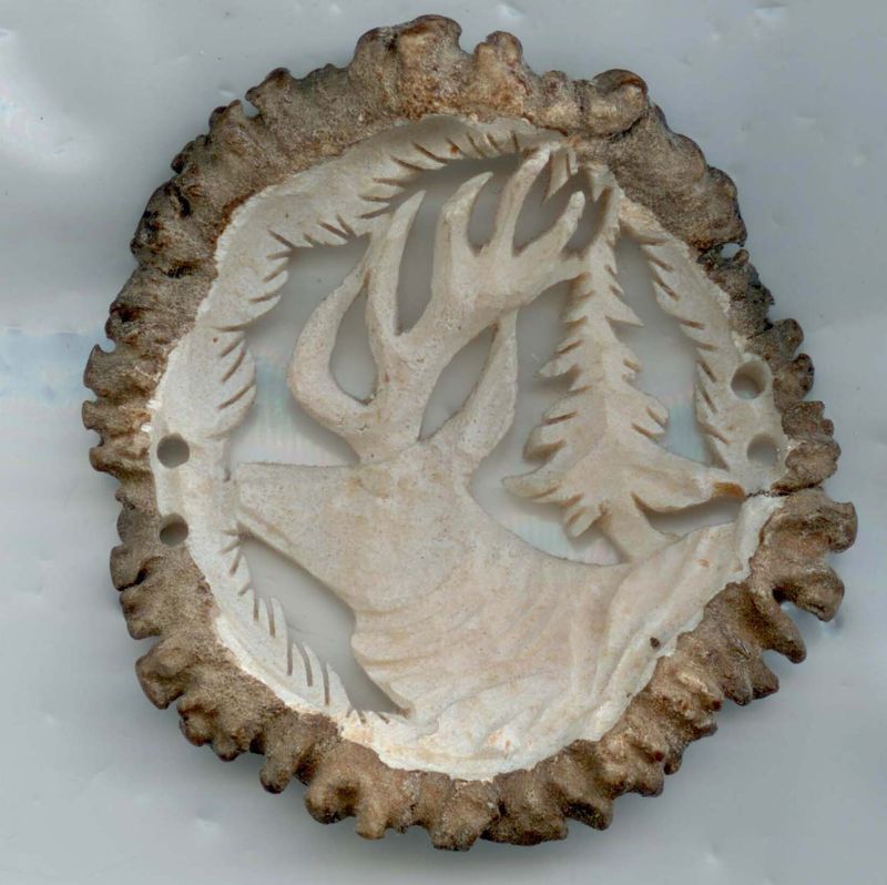 Hand Carved Antler, Trim