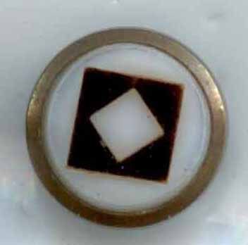 Glass in Metal Inlay