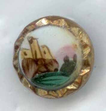Glass in Metal, Painted Scene