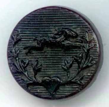 Black Glass Running Rabbit