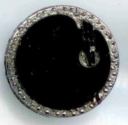 Black Glass Paint Palate with Brush, Two Objects