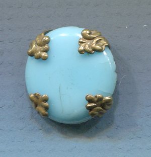 Aqua Glass Set in Metal