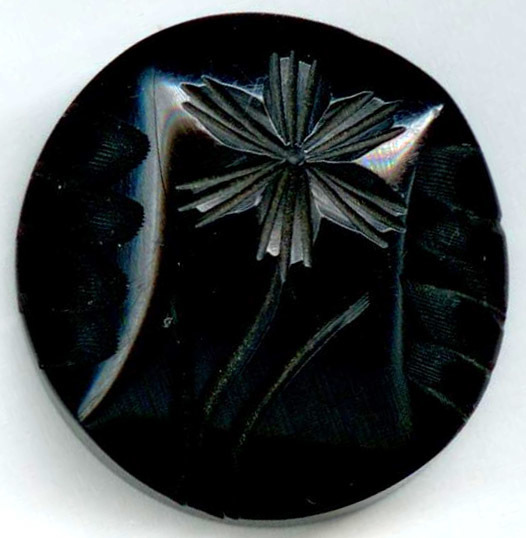 Bakelite, Carved Flower