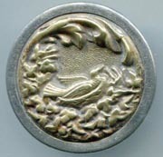 Brass Bird on Nest