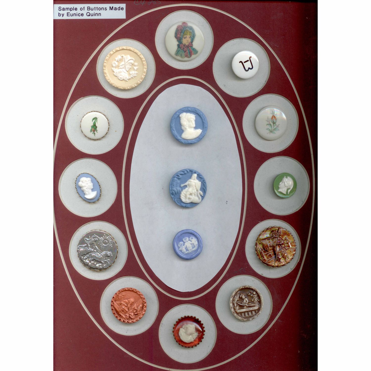 Sampling of Eunice Quinn Studio Buttons