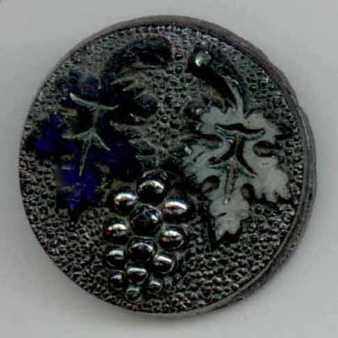 Black Glass Grapes, Silver Luster