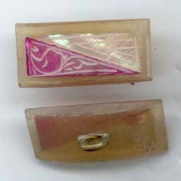Lovely Horn with two types of Etched Shell Inlay