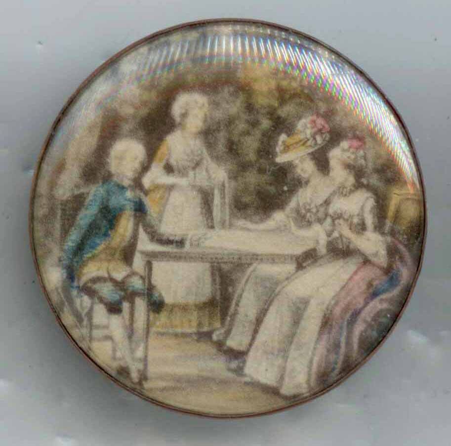 &quot;HGW&quot; (Harry G Wessel) button with Copper Rim