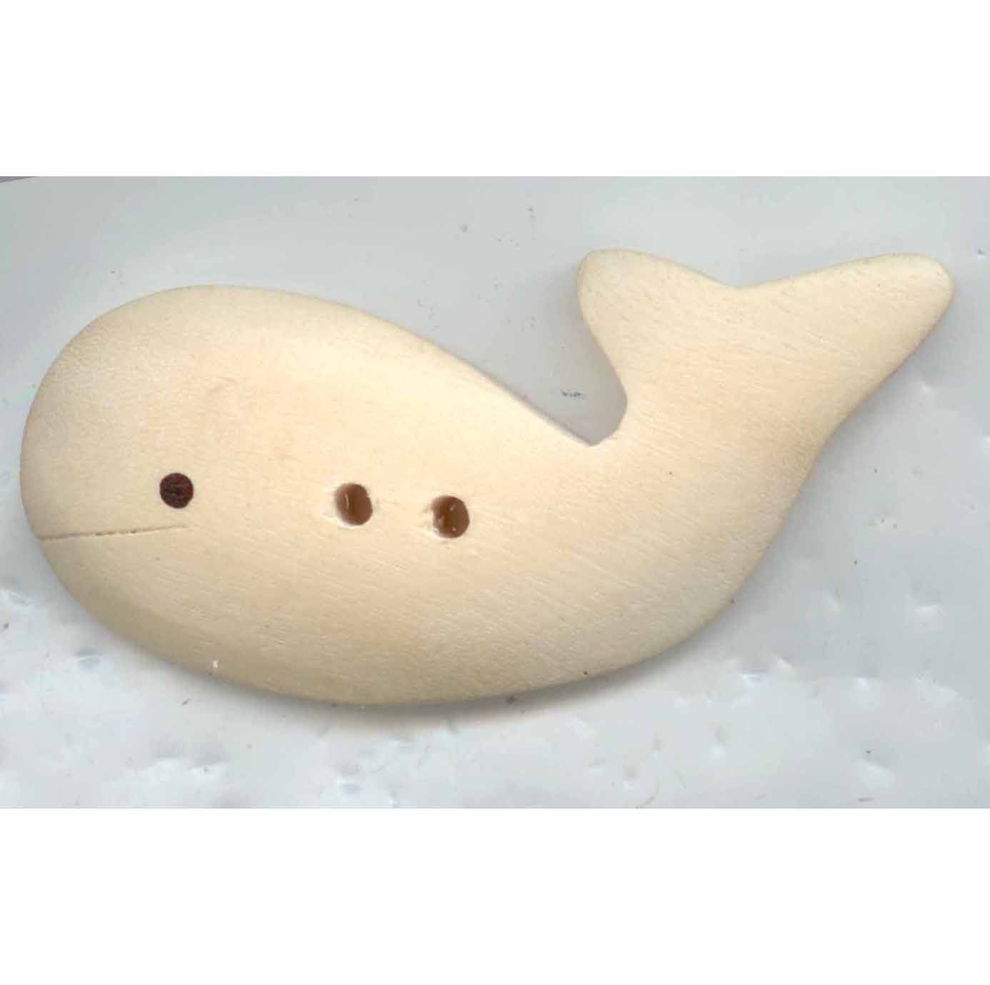 Whale, Wood, Oversize 2 1/4&quot;