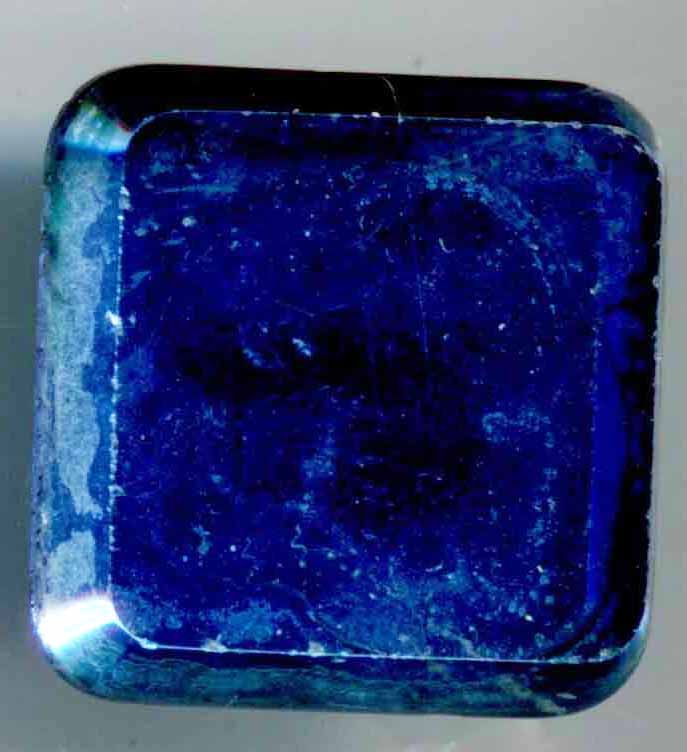 Mirror, Blue Glass, &quot;PARISTYLE&quot; Back Mark