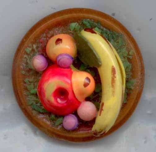 Wood Bowl filled with Fruit