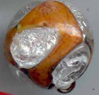 Glass Ball with Foil