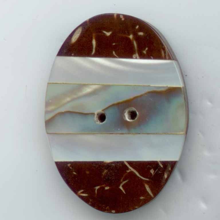 Horn with Shell Inlay