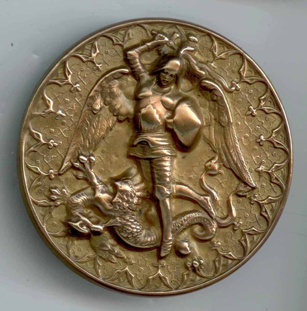 Archangel Slaying Satin as a Dragon
