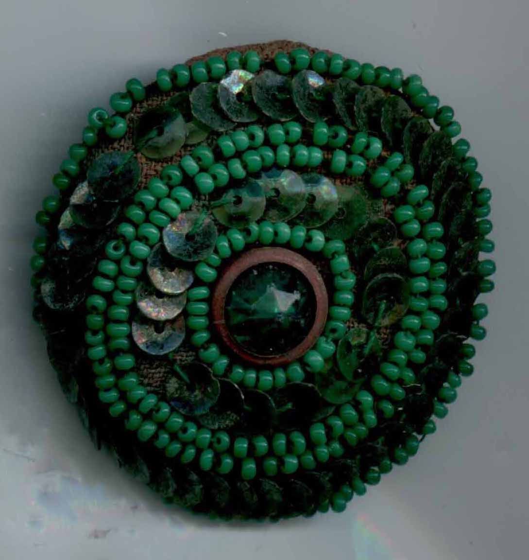 Sequins and Beading on Fabric, Fabric Back