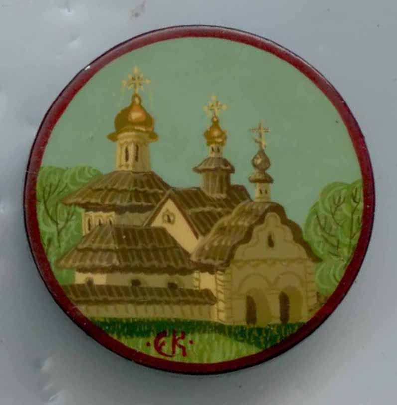 Monastery, Painting on Wood