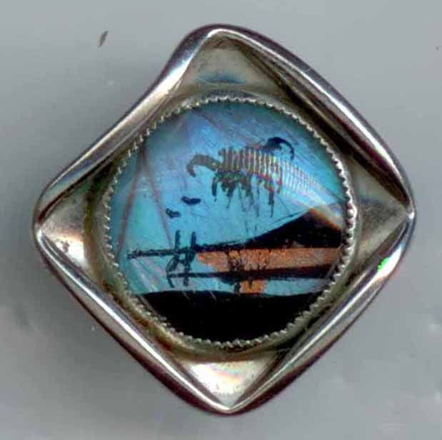 Glass in Metal, Butterfly Wings, Make Up??