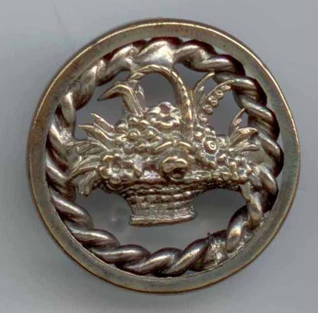Basket of flowers, Pierced Metal