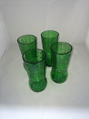 Soda bottle glasses set of 4