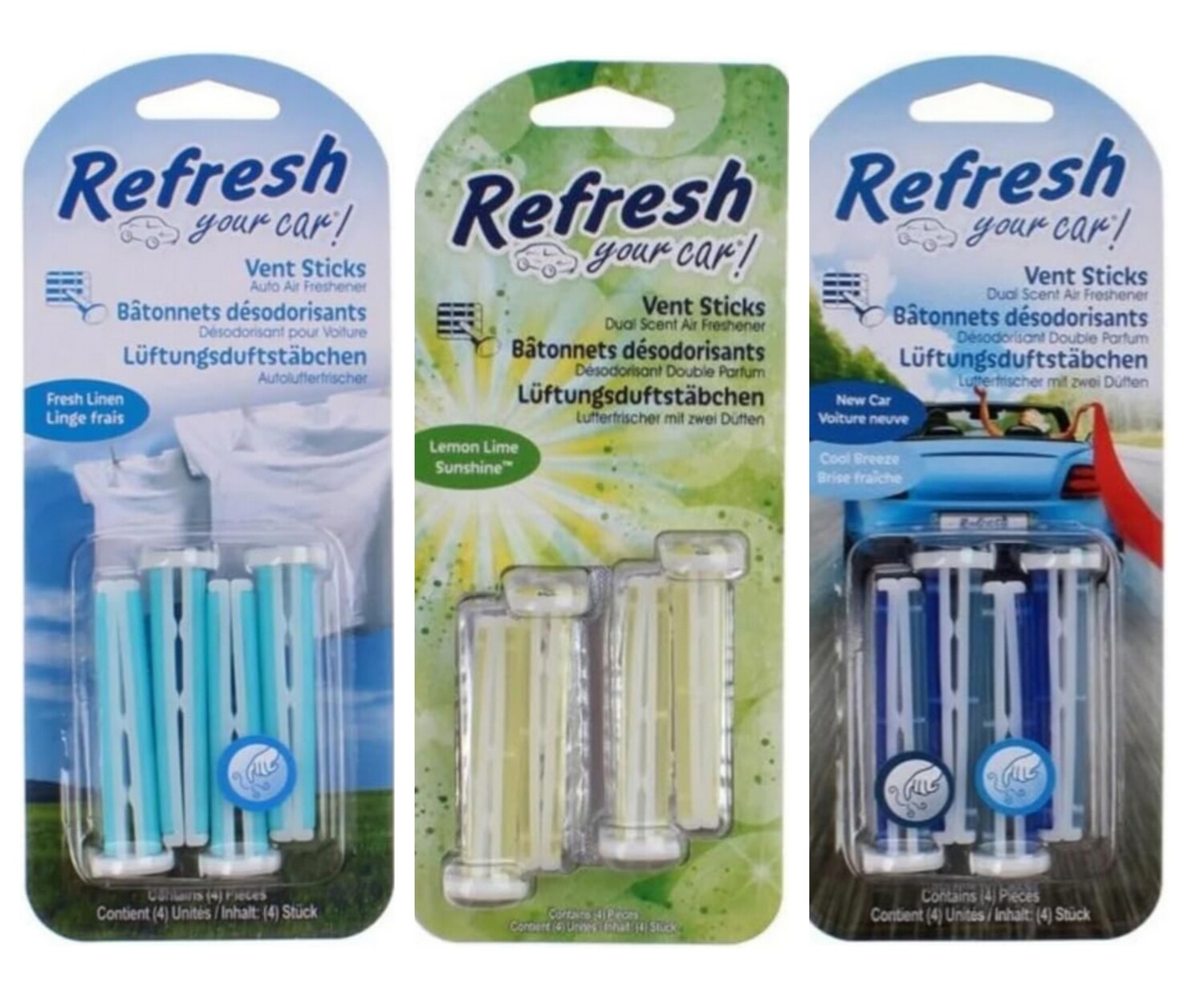 REFRESH YOUR CAR - AMBIENTADOR DE VARILLAS PARA COCHE