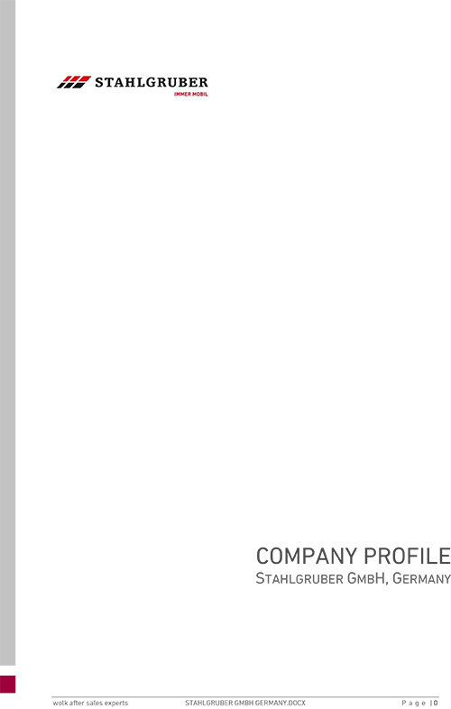 Company profile - Stahlgruber GmbH